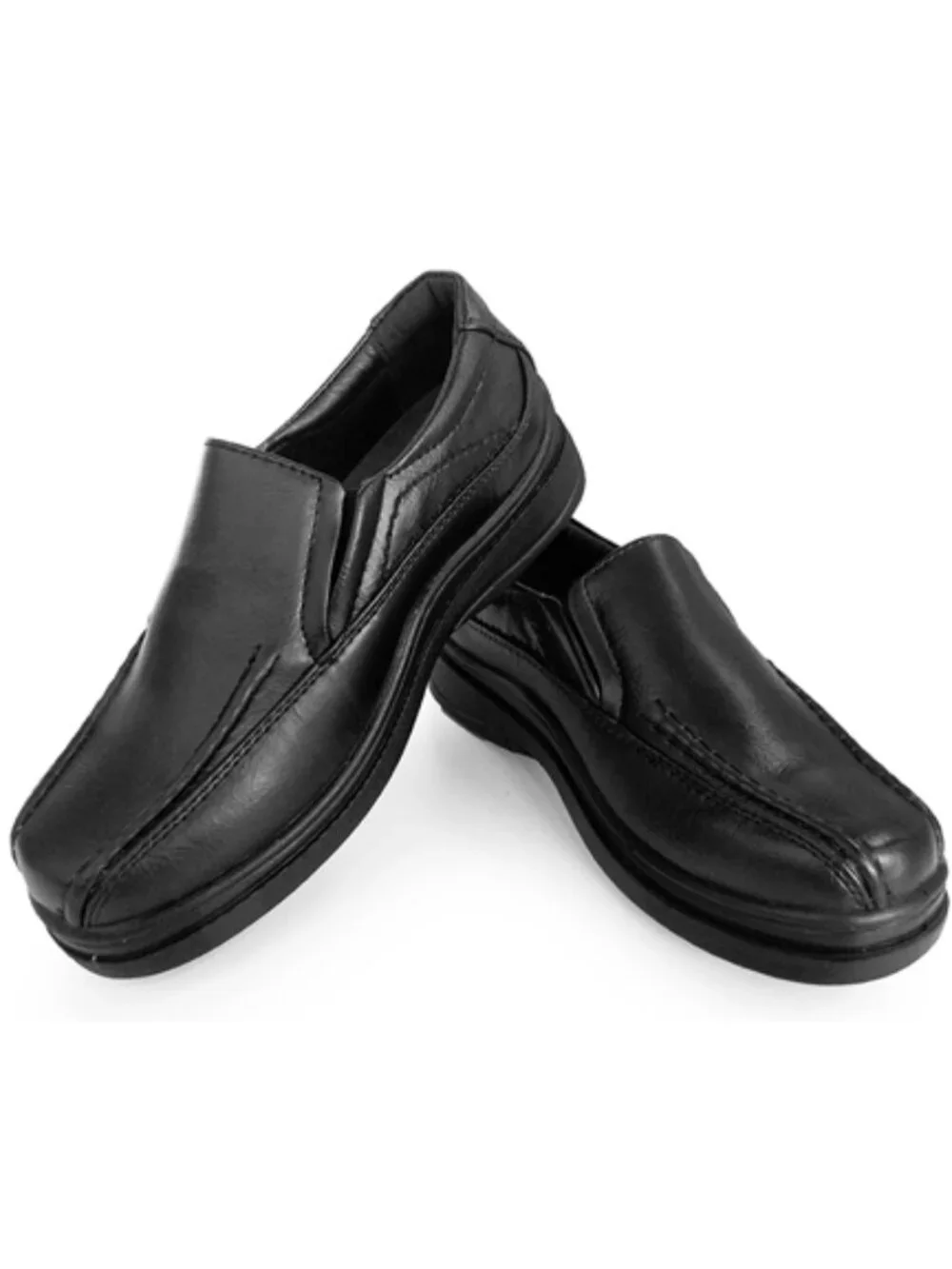 Back to School shoe JOSEPH ALLEN black slip on synthetic medium JA131 JUNIOR